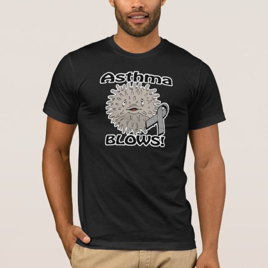 Astma Blaast Bewustzijnsontwerp T-shirt (Voorkant)