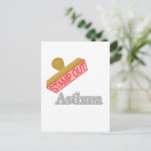 astma briefkaart (Staand voorkant)