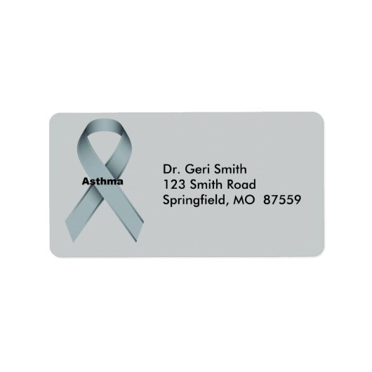 astma etiket (Voorkant)