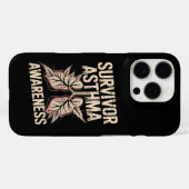 Astma Overlevende Bloem Longen Bewustzijn Steun Case-Mate iPhone Case (Achterkant (horizontaal))