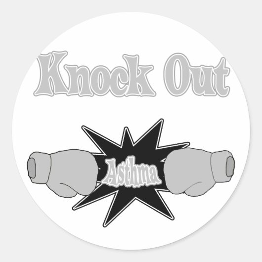 astma ronde sticker (Voorkant)