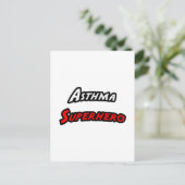 Astma superheld briefkaart (Staand voorkant)