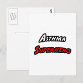 Astma superheld briefkaart (Voorkant / Achterkant)