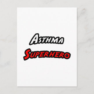 Astma superheld briefkaart