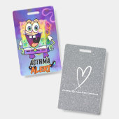 Astmabadge Badge (Voor- en achterkant)