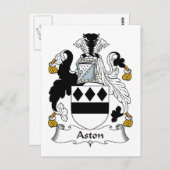 Aston Family Crest Briefkaart (Voorkant / Achterkant)