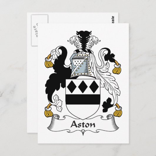 Aston Family Crest Briefkaart (Voorkant / Achterkant)