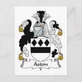 Aston Family Crest Briefkaart (Voorkant)