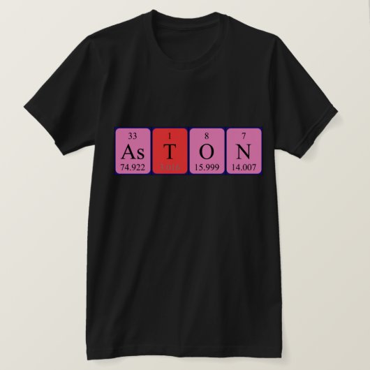 Aston Periodieke Naam shirt (Design voorkant)
