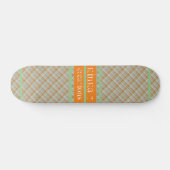 Aston Plaids Persoonlijk Skateboard (Horizontaal)