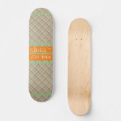 Aston Plaids Persoonlijk Skateboard (Voorkant)