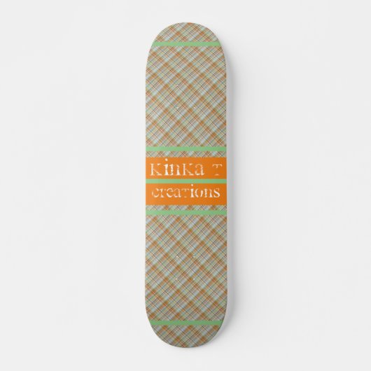 Aston Plaids Persoonlijk Skateboard (Voorkant)