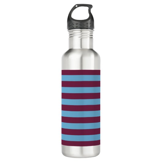 Aston Villa stripes football club colors premier l Waterfles (Voorkant)