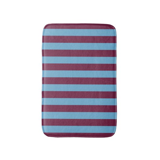 Aston Villa stripes football club kleuren premier  Badmat (Voorkant Verticaal)