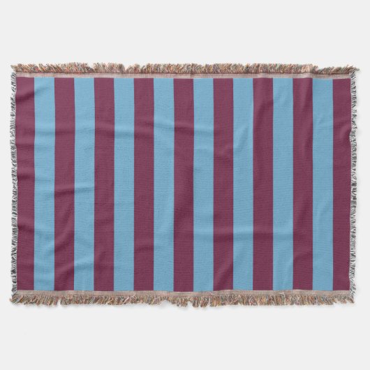 Aston Villa stripes football club kleuren premier  Deken (Voorkant)