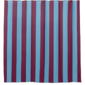 Aston Villa stripes football club kleuren premier  Douchegordijn (Voorkant)