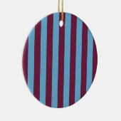 Aston Villa stripes football club kleuren premier  Keramisch Ornament (Rechts)