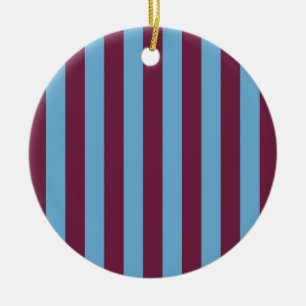 Aston Villa stripes football club kleuren premier  Keramisch Ornament