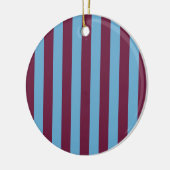 Aston Villa stripes football club kleuren premier  Keramisch Ornament (Links)