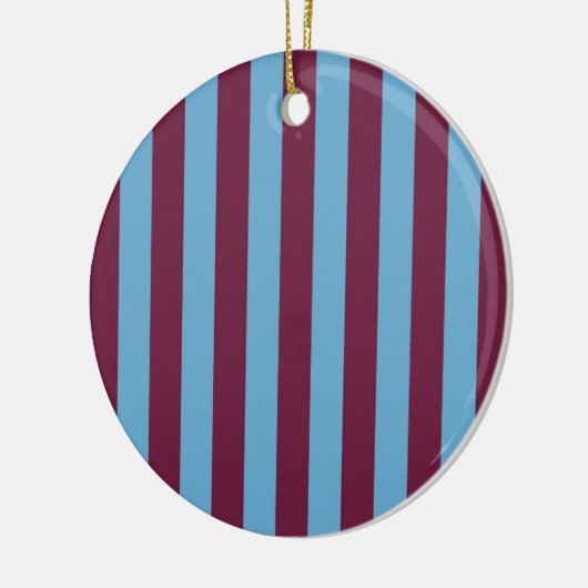 Aston Villa stripes football club kleuren premier  Keramisch Ornament (Links)