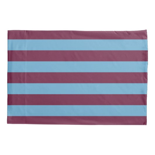 Aston Villa stripes football club kleuren premier Kussensloop (Achterkant)