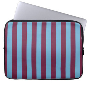 Aston Villa stripes football club kleuren premier  Laptop Sleeve