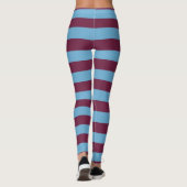 Aston Villa stripes football club kleuren premier  Leggings (Achterkant)