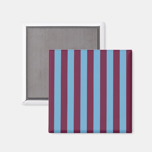 Aston Villa stripes football club kleuren premier  Magneet (Voorkant / Achterkant)
