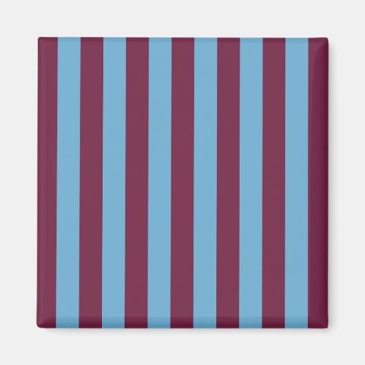 Aston Villa stripes football club kleuren premier  Magneet (Voorkant)