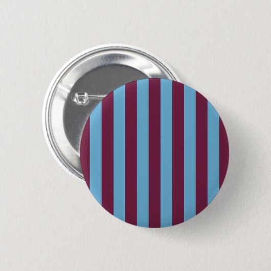 Aston Villa stripes football club kleuren premier  Ronde Button 5,7 Cm (Voorkant /achterkant)