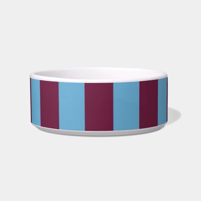 Aston Villa stripes football club kleuren premier  Voerbakje (Voorkant)