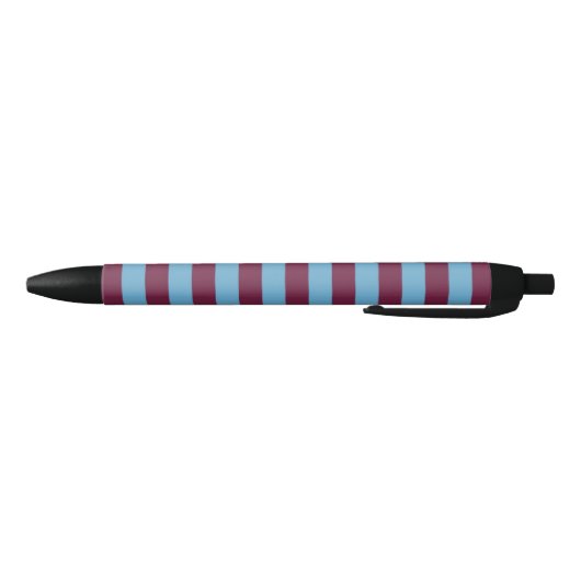 Aston Villa stripes football club kleuren premier Zwarte Inkt Pen (Bodem)