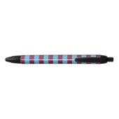 Aston Villa stripes football club kleuren premier Zwarte Inkt Pen (Achterkant)