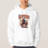 Astonishing City Hero Retro Comic Superhero T‑Shir Hoodie (Voorkant)