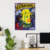 ASTONISHING STORIES  Pulp Magazine Hoesje Poster (Thuiskantoor)