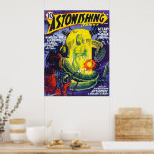 ASTONISHING STORIES  Pulp Magazine Hoesje Poster (Keuken)