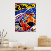 ASTONISHING STORIES  Pulp Magazine Hoesje Poster (Keuken)