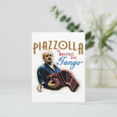 Astor Piazzolla Briefkaart (Staand voorkant)