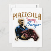 Astor Piazzolla Briefkaart (Voorkant / Achterkant)