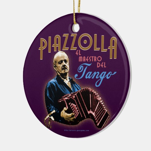 Astor Piazzolla Keramisch Ornament (Links)