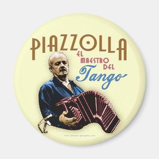 Astor Piazzolla Magneet (Voorkant)