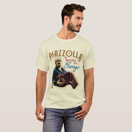 Astor Piazzolla T-shirt (Voorkant volledig)