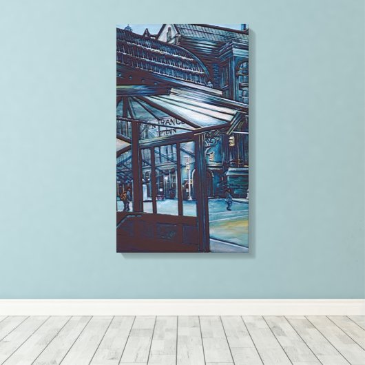 Astor Place Aborigines, New York Canvas Afdruk (Insitu (Houten vloer))