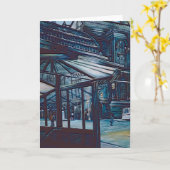 Astor Place Aborigines, New York City Greeting Car Kaart (Gele Bloem)