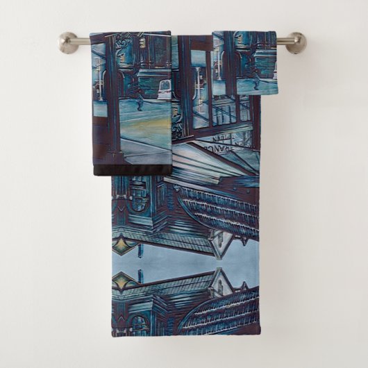 Astor Place Aborigines, NYC Bad Handdoek (Insitu)