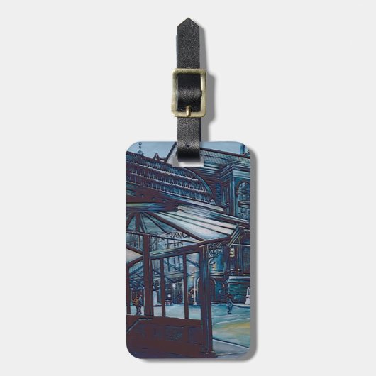 Astor Place Aborigines, NYC Bagagelabel (Voorkant verticaal)