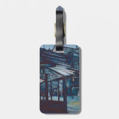 Astor Place Aborigines, NYC Bagagelabel (Achterkant verticaal)