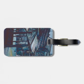 Astor Place Aborigines, NYC Bagagelabel (Achterkant horizontaal)