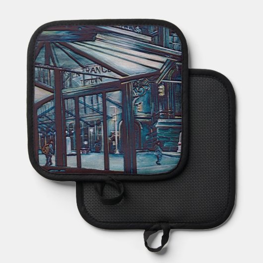 Astor Place Aborigines, NYC Pannenlap (Voorkant / Achterkant)