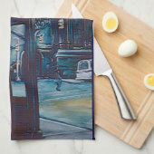 Astor Place Aborigines, NYC Theedoek (Quarter Fold)